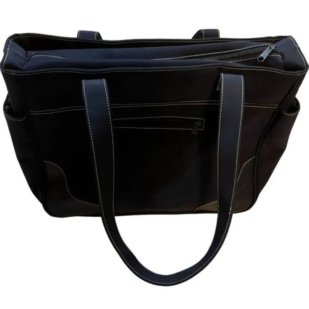 KD Kicker & David Design Navy Blue Diaper Bag Bottle Holder Multipurpose Tote